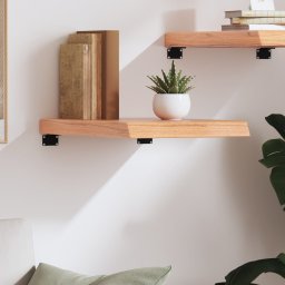 vidaXL Wandschap 40x60x(2-6) cm behandeld massief eikenhout lichtbruin