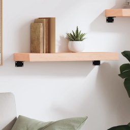 vidaXL Wandschap 60x20x6 cm onbehandeld massief eikenhout