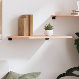 vidaXL Wandschap 60x60x2 cm onbehandeld massief eikenhout