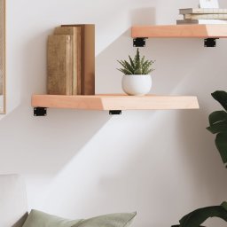 vidaXL Wandschap 40x50x(2-6) cm onbehandeld massief eikenhout