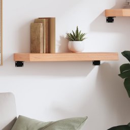vidaXL Wandschap 60x20x6 cm behandeld massief eikenhout lichtbruin