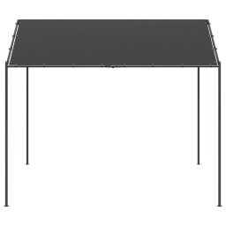 vidaXL Tuinpaviljoen 3x3 m staal en stof antracietkleurig