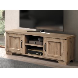 Tv-meubel SYROCO 2 deuren canyon eik