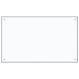 vidaXL Spatscherm keuken 100x60 cm gehard glas transparant