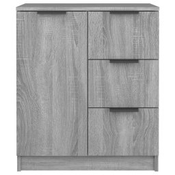 vidaXL Dressoir 60x30x70 cm bewerkt hout grijs sonoma eiken