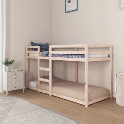 vidaXL Stapelbed massief grenenhout 80x200 cm