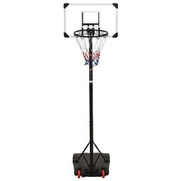 vidaXL Basketbalstandaard 216-250 cm polycarbonaat transparant