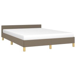 vidaXL Bedframe zonder matras stof taupe 140x200 cm