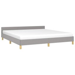 vidaXL Bedframe zonder matras stof lichtgrijs 180x200 cm