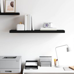 vidaXL Wandschap zwevend 90x23,5x3,8 cm MDF zwart