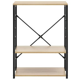 vidaXL Magnetronkast 60x39,6x79,5 cm bewerkt hout zwart en eikenkleur