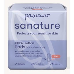 Sanature Pro Vivo 100% Katoen Verbanden voor Urineverlies Mini