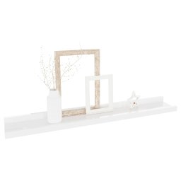 vidaXL Wandschappen 2 st 60x9x3 cm hoogglans wit