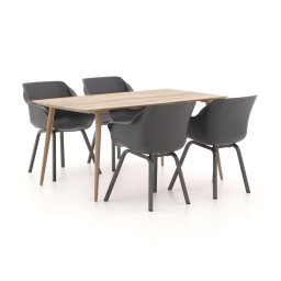 + 15% kassakorting | Hartman Sophie Element/ROUGH-K 160cm dining tuinset 5-delig - Laagste prijsgarantie!