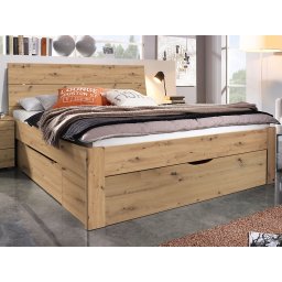 Bed SCARLETT 180x200 cm artisan eik met drie lades met hoofdeinde