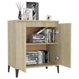 vidaXL Dressoir 60x35x70 cm bewerkt hout sonoma eikenkleurig