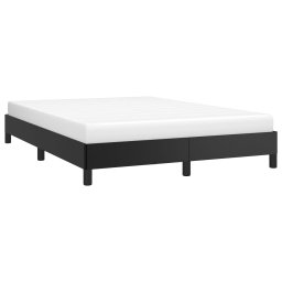 vidaXL Bedframe kunstleer zwart 140x190 cm