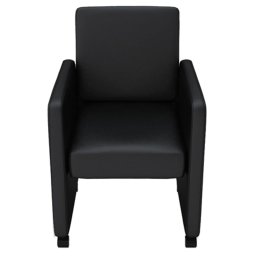 vidaXL Eetkamerstoelen 4 st kunstleer zwart