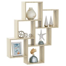 vidaXL Wandschap kubus 78x15x93 cm bewerkt hout sonoma eiken