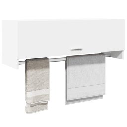 vidaXL Kledingkast 100x32,5x35 cm bewerkt hout wit