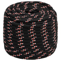 vidaXL Boot touw 18 mm 100 m polypropyleen zwart