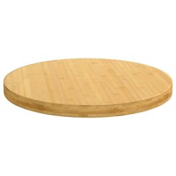 vidaXL Tafelblad Ø 60x4 cm bamboe