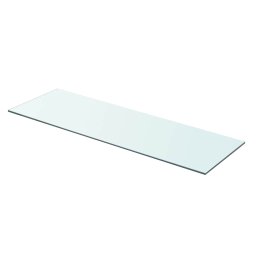 vidaXL Schappen 2 st 80x25 cm glas transparant