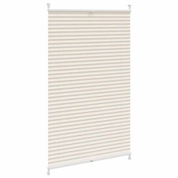 vidaXL Plisséjaloezie 70x125 cm crème