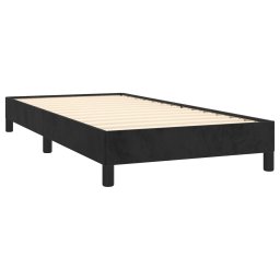 vidaXL Bedframe fluweel zwart 90x190 cm