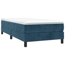 vidaXL Boxspring bed 80x200 cm fluweel donkerblauw