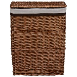 vidaXL Wasmand wilgen bruin