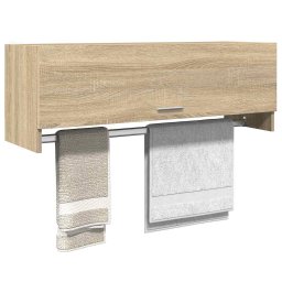 vidaXL Kledingkast 100x32,5x35 cm bewerkt hout sonoma eikenkleurig