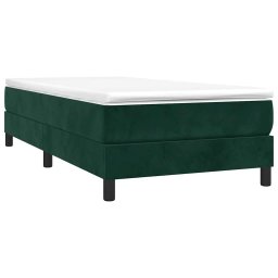vidaXL Boxspring bed 90x190 cm fluweel donkergroen