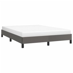 vidaXL Bedframe kunstleer grijs 140x200 cm
