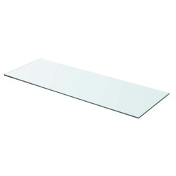 vidaXL Schappen 2 st 70x25 cm glas transparant