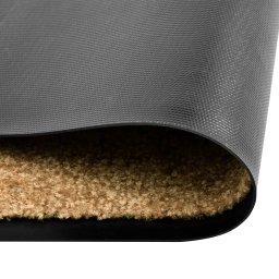 vidaXL Deurmat wasbaar 90x150 cm crème