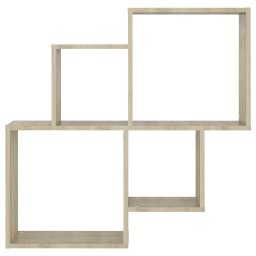vidaXL Wandschap kubus 80x15x78,5 cm bewerkt hout sonoma eiken