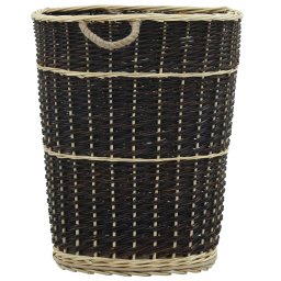 vidaXL Houtmand met draagriemen 57x51x69 cm natuurlijk wilgenhout