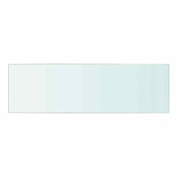 vidaXL Wandschap transparant 50x15 cm glas