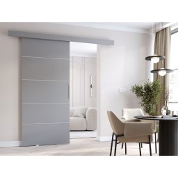 Schuifdeur CLOVIS 76 cm grijs