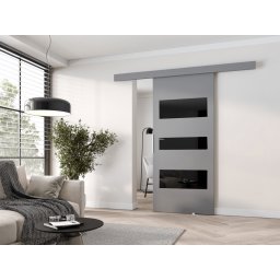 Schuifdeur CORWEL 76 cm grijs