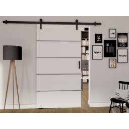 Schuifdeur LIVOURNE 86 cm wit
