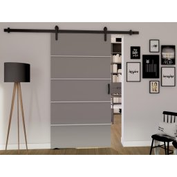 Schuifdeur LIVOURNE 86 cm grijs