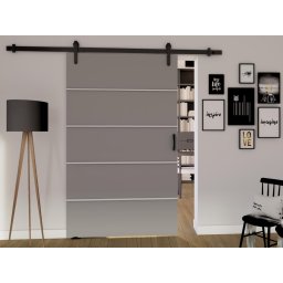 Schuifdeur LIVOURNE 96 cm grijs
