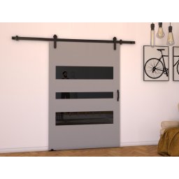 Schuifdeur LITAFO 106 cm grijs