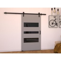 Schuifdeur LITAFO 86 cm grijs