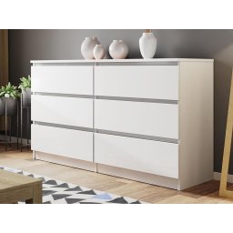 Commode MALIWA 6 lades wit