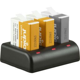 Jupio Kit: Enduro Battery GoPro HERO 10/11/12 AHDBT-901 (2x) + Compact USB Triple Charger