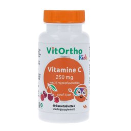VitOrtho Kind Vitamine C 250mg Kauwtabletten