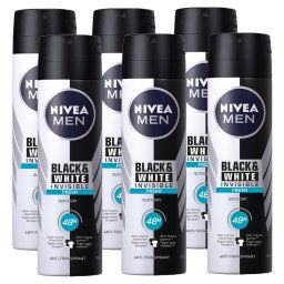 Nivea Men Black & White Invisible Fresh Deodorant Spray Voordeelverpakking